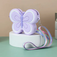 Children's Silicone Butterfly Shoulder Bags