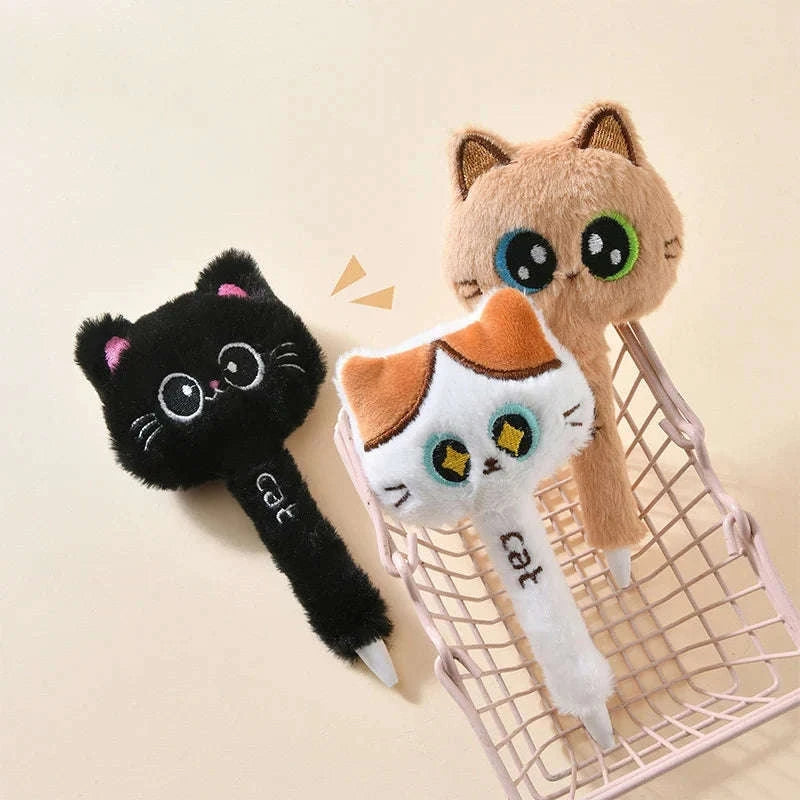 Plush Cat Gel Pens CLOUDANIMESTUDIO