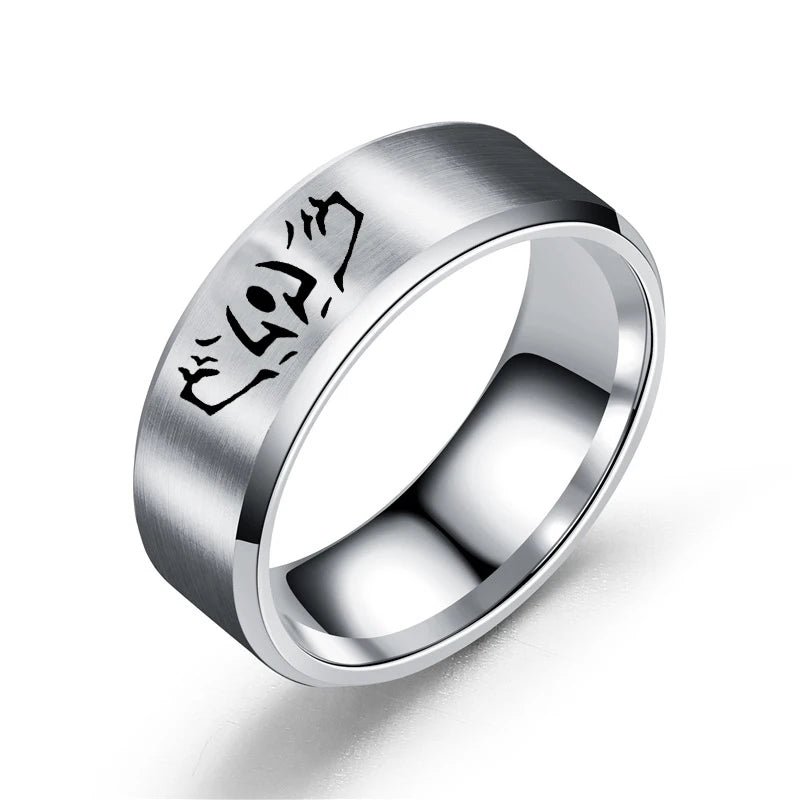 Anime Jujutsu Kaisen Ryomen Sukuna Itadori Yuji Ring Cosplay Stainless Steel Ring Jewelry Accessories