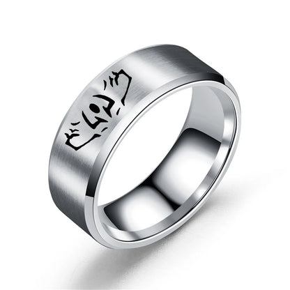 Anime Jujutsu Kaisen Ryomen Sukuna Itadori Yuji Ring Cosplay Stainless Steel Ring Jewelry Accessories