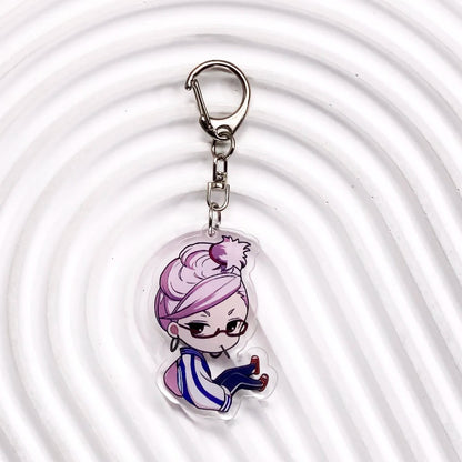 Anime Dandadan Acrylic Car Keychain Accessories Backpack Pendant Key Chain