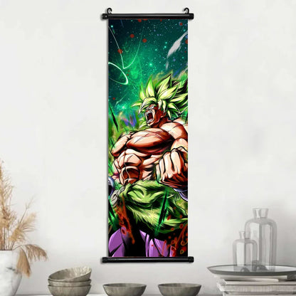 Dragon Ball Super Posters, Anime Wall Artwork Ultra Instinct Goku Vegeta Canvas Super Saiyan Hanging Scrolls Home Room Decor