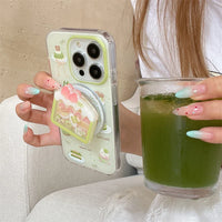 Kawaii Matcha Cake Phone Grip