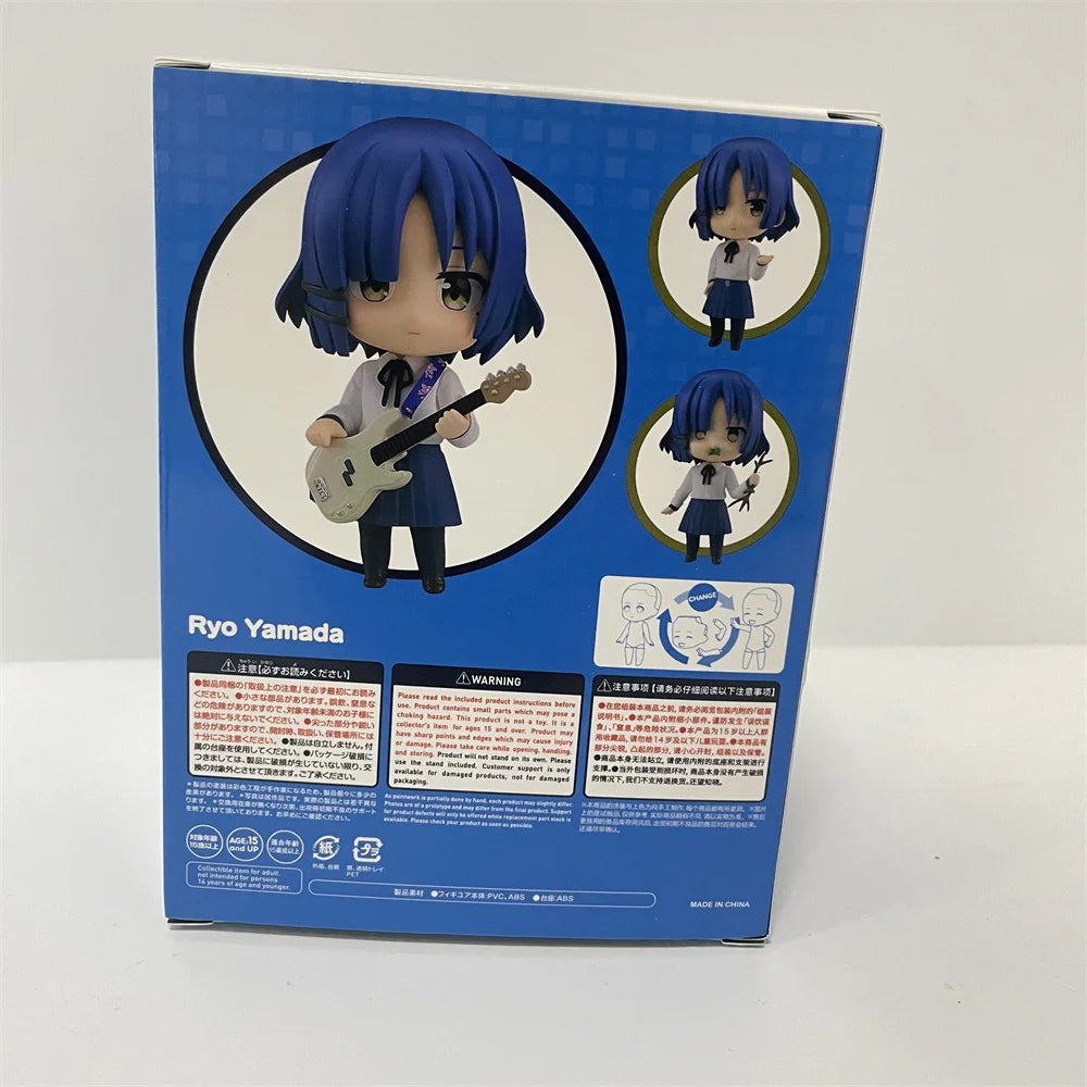 Kawaii Cute Chibi Anime Figure Bocchi The Rock! Yamada Ryo PVC Action Figures 10 cm