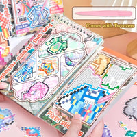 ZIYI Dress Up Pixel Art Stickers