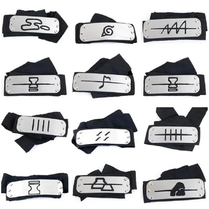 Naruto Ninja Headband Konoha Rogue Akatsuki Forehead Protector Cosplay Anime