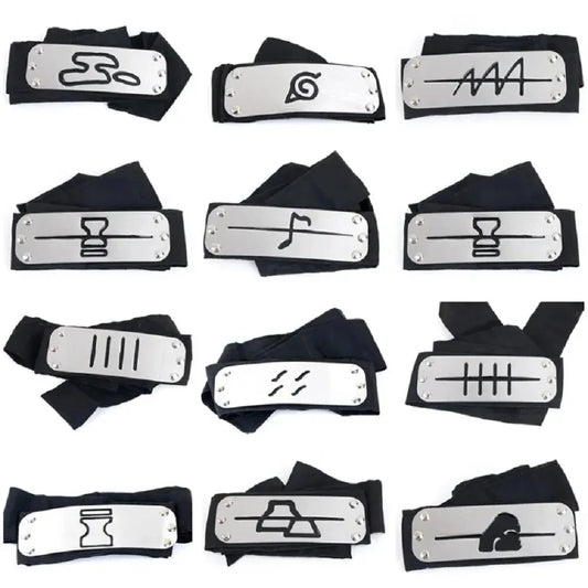 Naruto Ninja Headband Konoha Rogue Akatsuki Forehead Protector Cosplay Anime