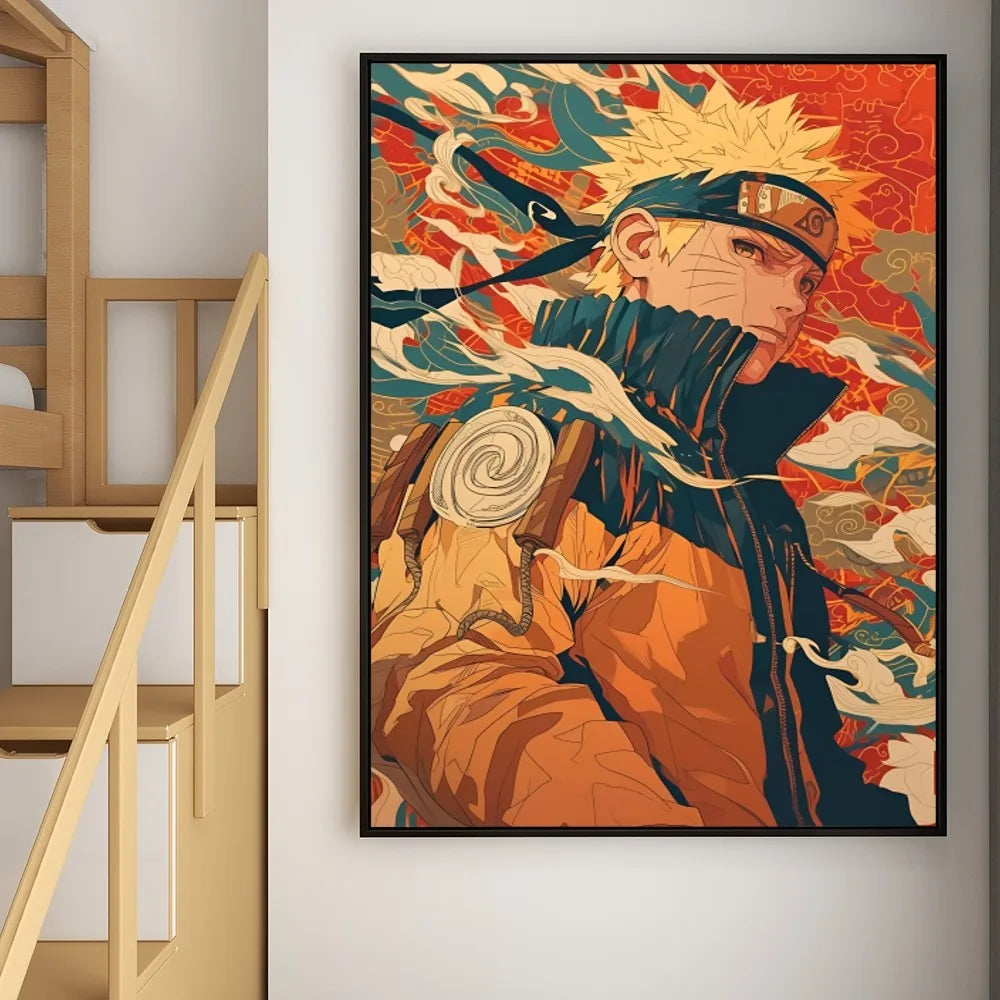 Anime Naruto Shippuden Posters, Naruto Sasuke Sakura Kakashi Pain Paper Print Home Living Room Bedroom Entrance Bar Cafe Art Painting Decoration Wall Art