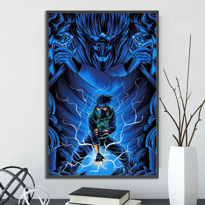 Naruto Shippuden Hot Japanese Self-adhesive Poster, Anime Wallpaper Sasuke Kakashi Itachi Madara and More Wall Art Wall Decors