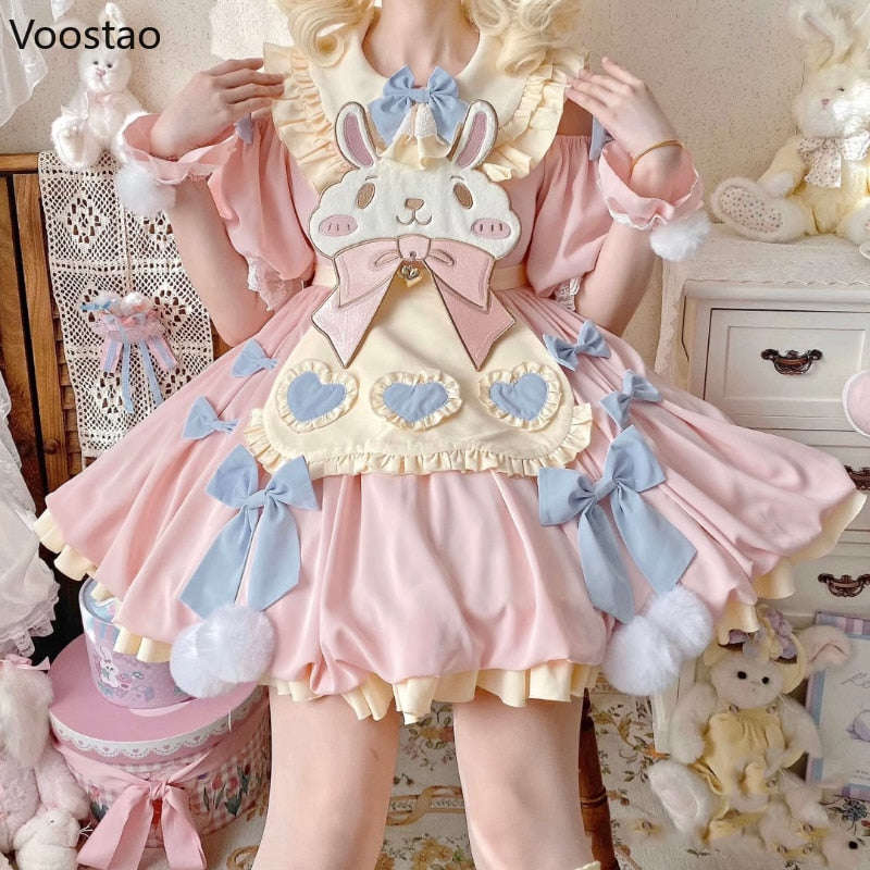 Sweet Lolita Bunny Party Dress CLOUDANIMESTUDIO