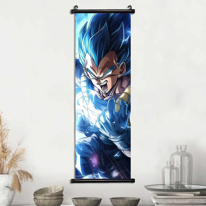 Dragon Ball Super Posters, Anime Wall Artwork Ultra Instinct Goku Vegeta Canvas Super Saiyan Hanging Scrolls Home Room Decor