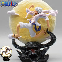 Fairy Nika Monkey D Luffy Anime Figure, One Piece Action Figurines Gear 5 With Moon 14 CM