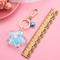 Sparkle Star Moving Liquid Keychain