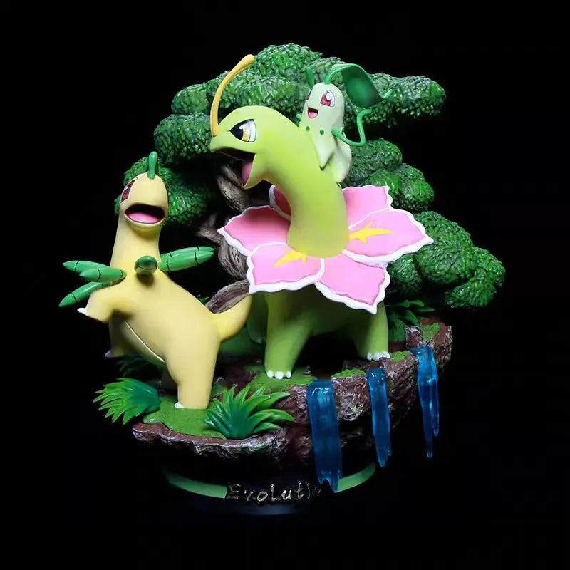 Pokemon Evolution LED Anime Figures, PVC Statue Model Toy Collections 20-35cm