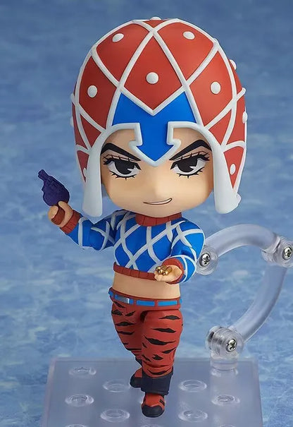 CUTE JOJO's Bizarre Adventure Anime Figures, Kawaii Chibi Guido Mista, Risotto Nero, Kars, Kujo Jotaro Action Figure PVC Toys Doll 10 cm