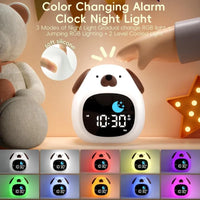 Cute Puppy Night Light Alarm Clock