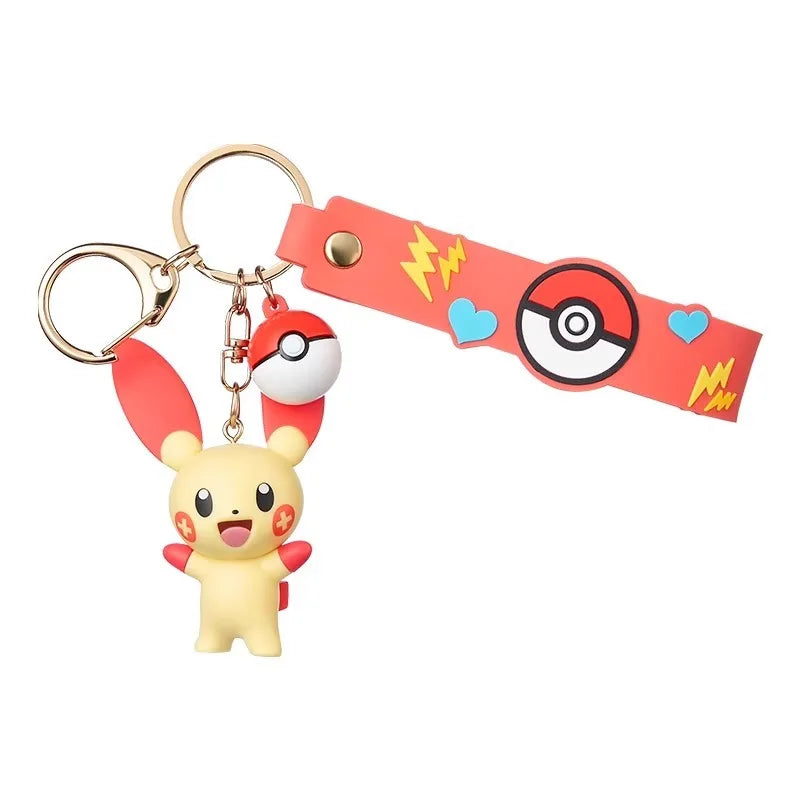 Pokemon Anime Keychain Pendant, Cubone Pikachu Gengar Snorlax Jigglypuff Mimikyu Key Chains