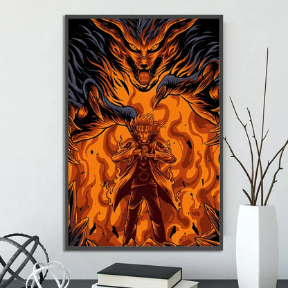 Naruto Shippuden Hot Japanese Self-adhesive Poster, Anime Wallpaper Sasuke Kakashi Itachi Madara and More Wall Art Wall Decors