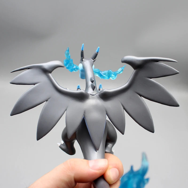 Mega Charizard X Anime Figure, Black Charizard Pokemon Anime Figurines Pvc Statue 10 CM