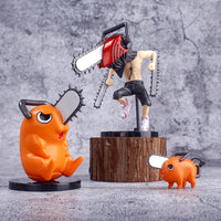 3PCS Denji Pochita Chainsaw Man Anime Mini Figures Set, Chainsaw Man Kawaii Chibi Action Figurines