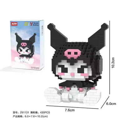 Anime Hello Kitty Building Block Model – Fun Assembled Toys for Kids