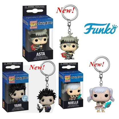 Box Keychain Black Clover Asta Noelle Yami Action Figure Keychain Collectible Model Toy