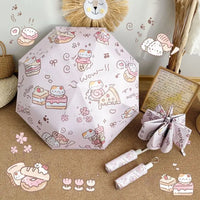 Kawaii Kitty Treats Sun Proof Umbrella