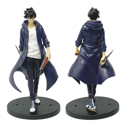 Sung Jinwoo Anime Figurines, Solo Leveling Shadow King Figures Two Variations 21 CM