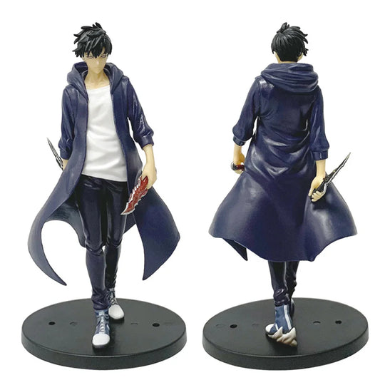 Sung Jinwoo Anime Figurines, Solo Leveling Shadow King Figures Two Variations 21 CM
