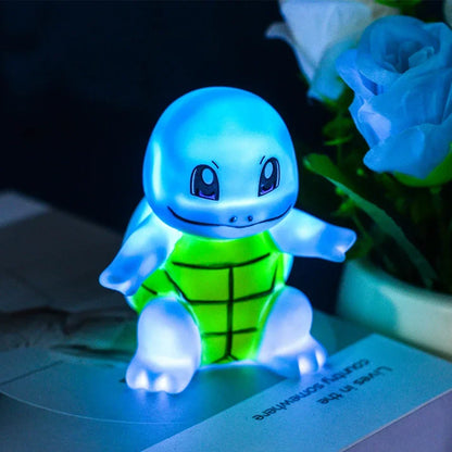 Pokemon Night Light Glowing Anime Figures, Gengar Squirtle Charmander Psyduck Bedside Led Lamp 12 CM