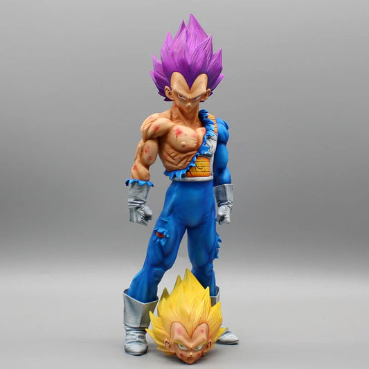 Ultra Ego Vegeta Anime Figure, Dragon Ball Z Gods of Destruction Action Figurines Statue 31 CM