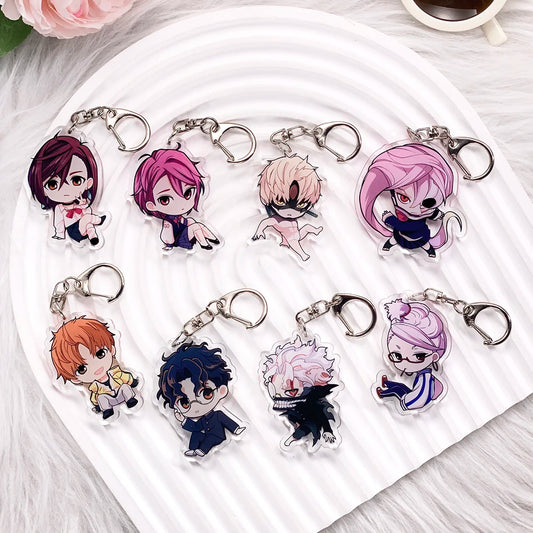 Anime Dandadan Acrylic Car Keychain Accessories Backpack Pendant Key Chain