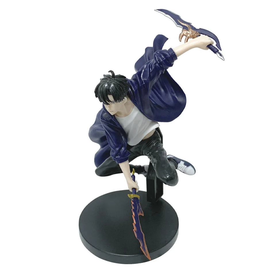 Sung Jinwoo Anime Figurines, Solo Leveling Shadow King Figures Two Variations 21 CM