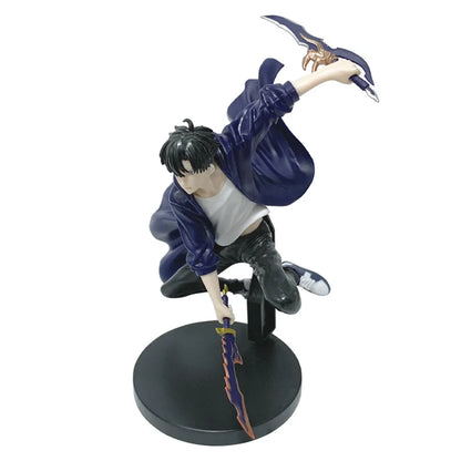 Sung Jinwoo Anime Figurines, Solo Leveling Shadow King Figures Two Variations 21 CM