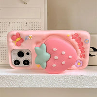 Sweet Strawberry Butterfly iPhone Case