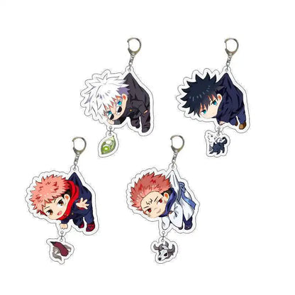 Jujutsu Kaisen Acrylic Keychain Gojo Itadori Megumi Sukuna Anime Key Chains Accessories Gift