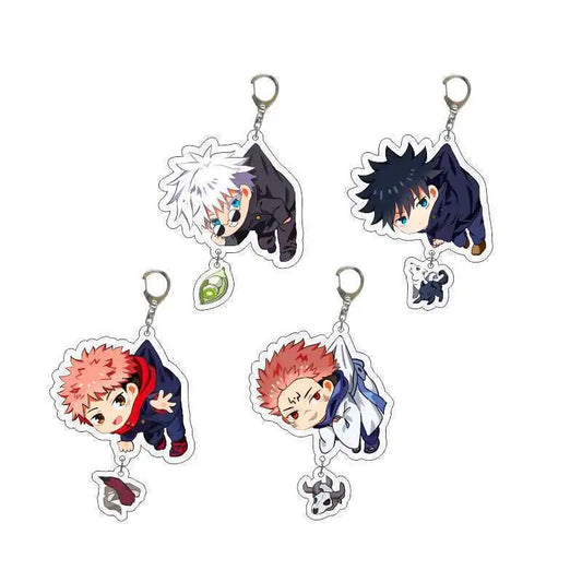 Jujutsu Kaisen Acrylic Keychain Gojo Itadori Megumi Sukuna Anime Key Chains Accessories Gift