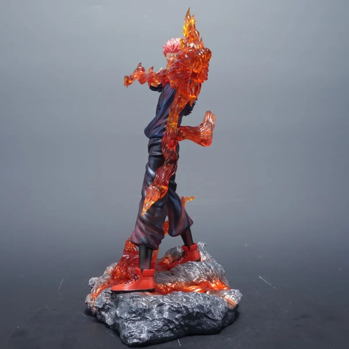 Ryomen Sukuna Anime Figure, Jujutsu Kaisen Kamino Divine Flame Arrow Action Figurines Statue 30 CM