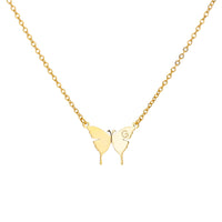 Butterfly Initial Letter Necklace