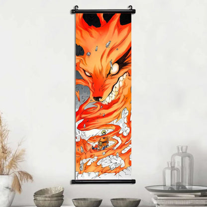 Hot NARUTO Shippuden Anime Scroll, Canvas Wall Art Hanging Posters, Konaha Leaf Ninjas and More