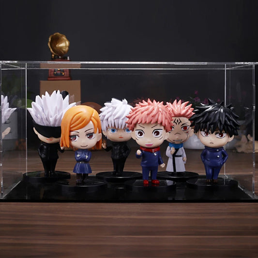 Gojo Satoru Yuji Itadori Megumi Fushiguro Anime Figures, Jujutsu Kaisen 6Pcs Set Figurines