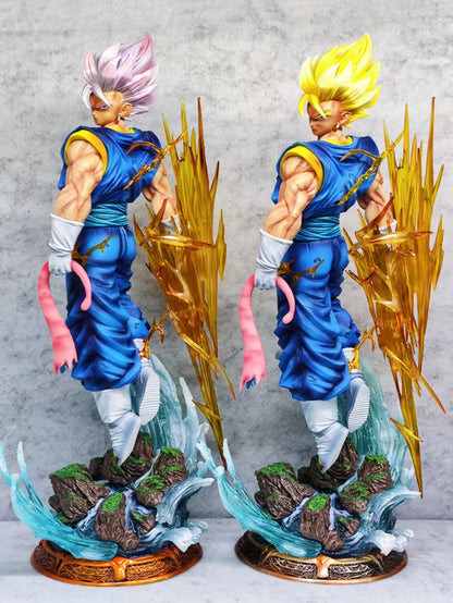Super Saiyan Blue Vegito LED Anime Figure, Dragon Ball Z Anime Figures 3 or 4 heads PVC Statue