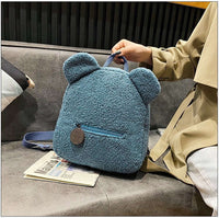 Small Fuzzy Bear Backpack CLOUDANIMESTUDIO