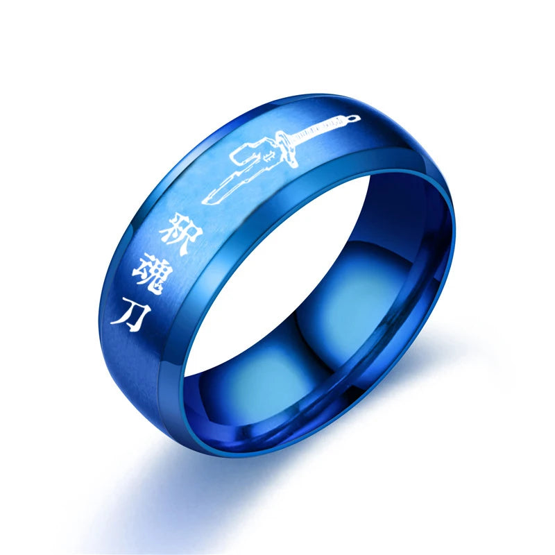 Anime Ring Toji Fushiguro Cosplay Unisex Stainless Steel Ring Jewelry Accessories