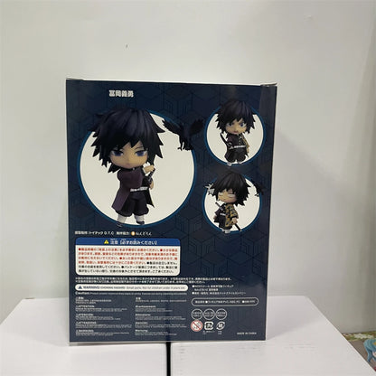 Demon Slayer Mini Anime Figurines, Inosuke, Tanjirou, Nezuko, Zenitsu, Giyuu, Regoukou, Tengen, Cute Kawaii Chibi Kimetsu no Yaiba 10 cm