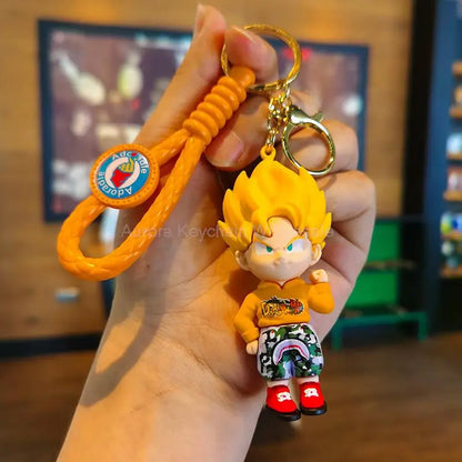 Dragon Ball Z Key Chains Anime Series Car Pendant Keyring Kids Accessories Gifts