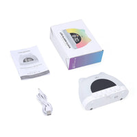 Cute Cat Rainbow Night Light & Alarm Clock
