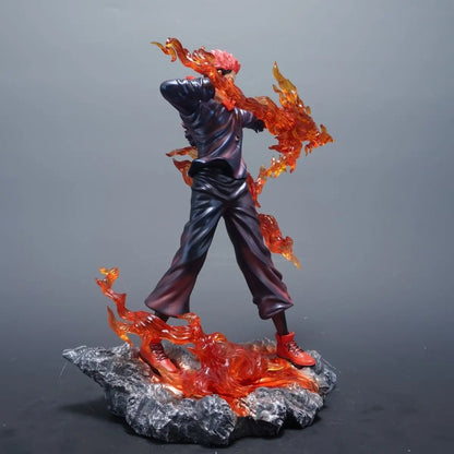 Ryomen Sukuna Anime Figure, Jujutsu Kaisen Kamino Divine Flame Arrow Action Figurines Statue 30 CM