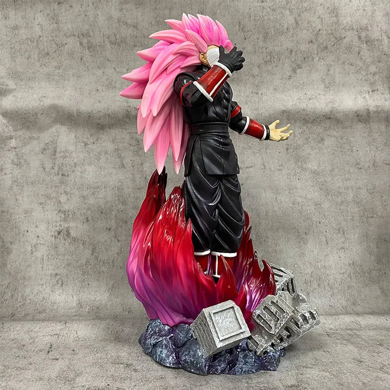 Zamasu Pink Super Saiyan 3 Anime Figurine, Black Goku Dragon Ball Super Action Figurines PVC 32 CM