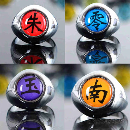 Naruto Shippuden Adjustable Akatsuki Ring Metal Cosplay Accessories Costumes